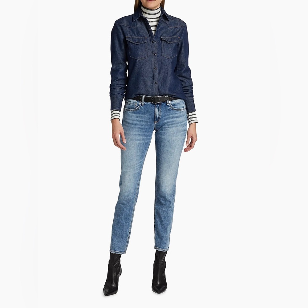 rag & bone Dre Low-Rise Slim Boyfriend Jeans